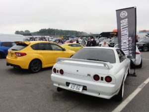 Picture of a Skyline GT-R and Impreza STi